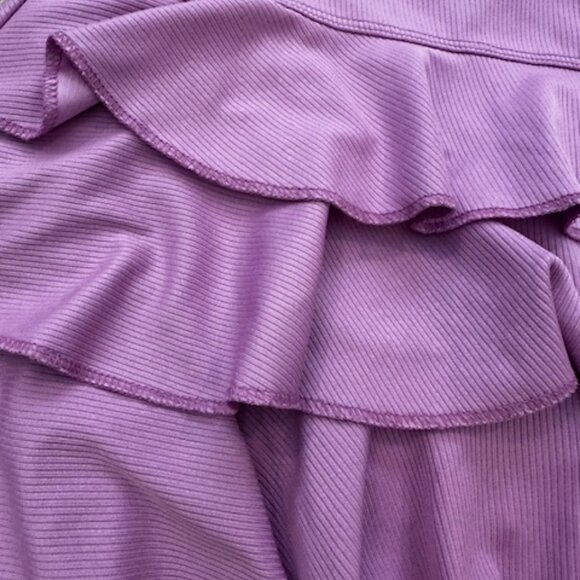 Womens Pink Tiered Lucky in Love  Tennis Skirt, S - Picture 8 of 8